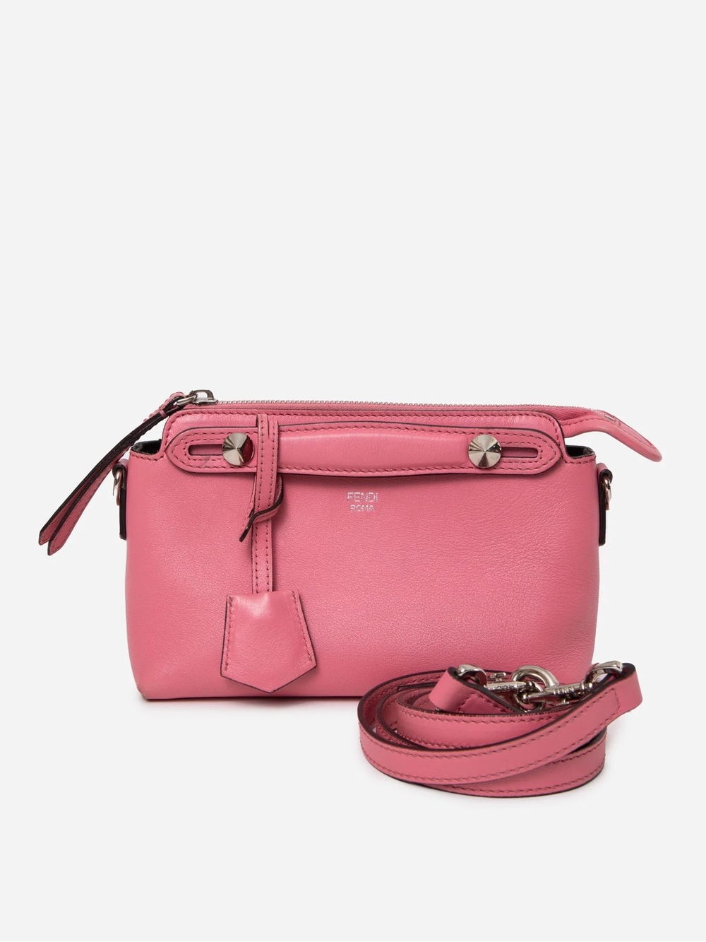 Fendi Light Pink Mini By The Way Top Handle With Strap
